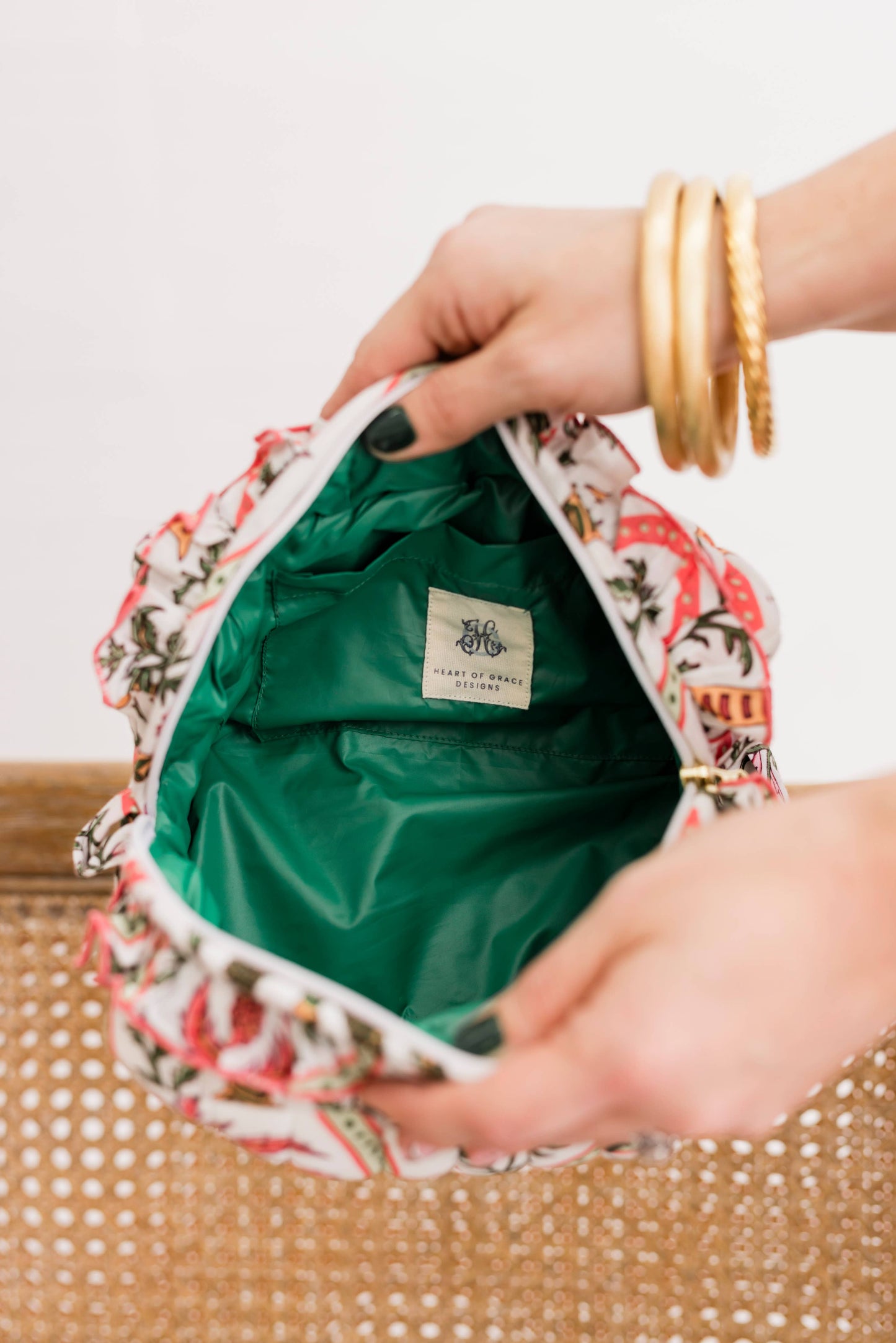 Resort Travel Palma Rosa Luxe | Quilted Cosmetic Bags