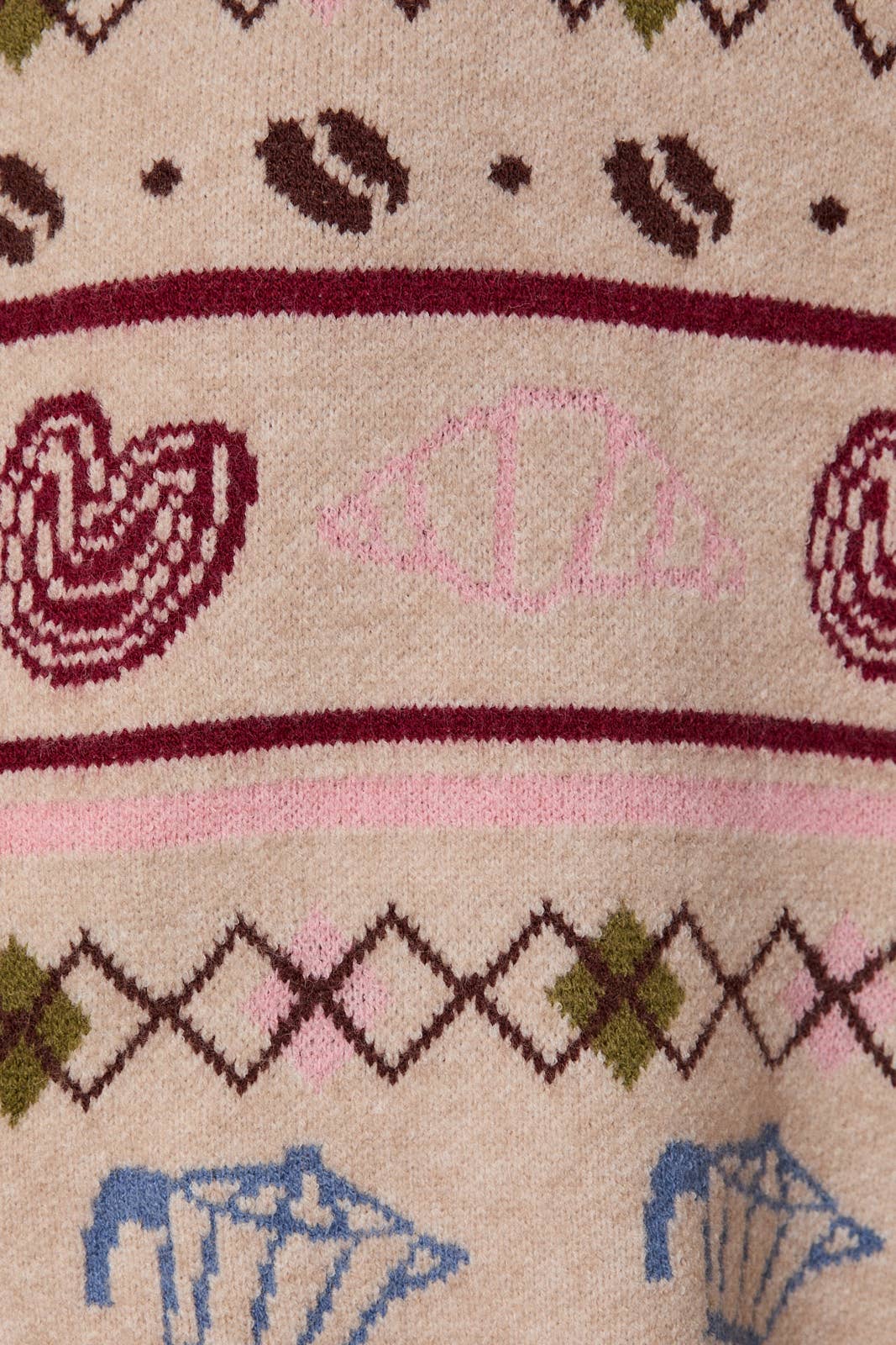 Cable Button Up Cafe Pattern Cardigan Sweater