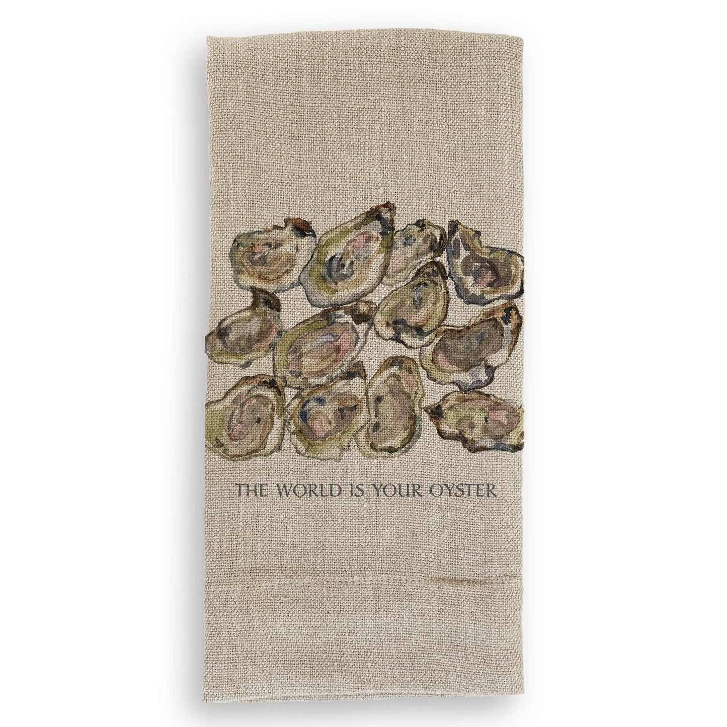 The World is Your Oyster: Natural Guest Towel