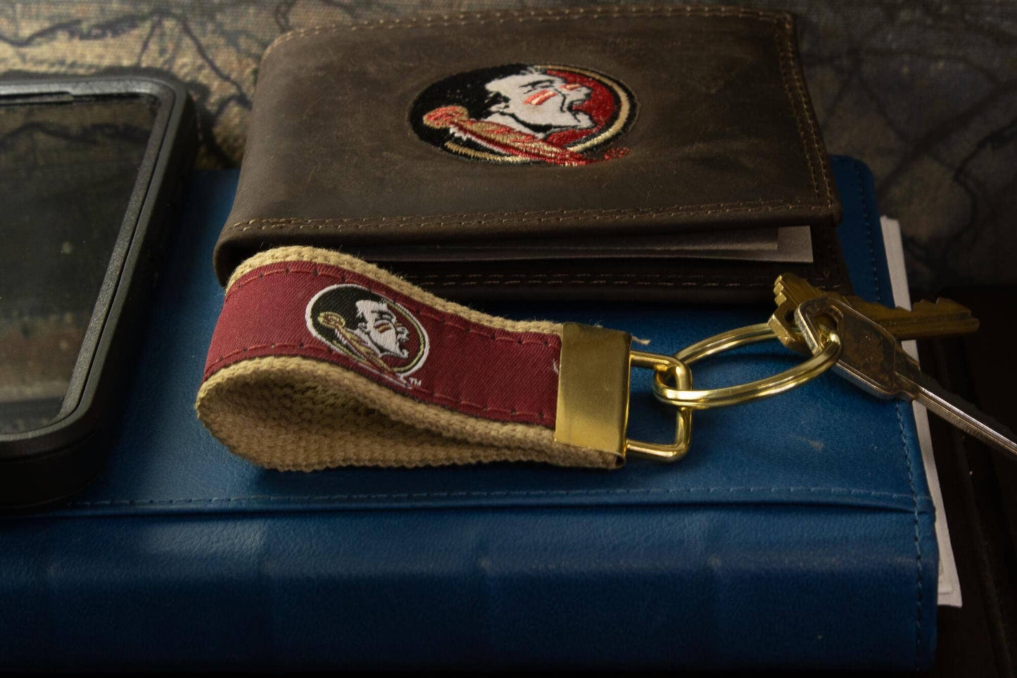 Florida State Seminoles Collegiate Woven Ribbon Key Chain.