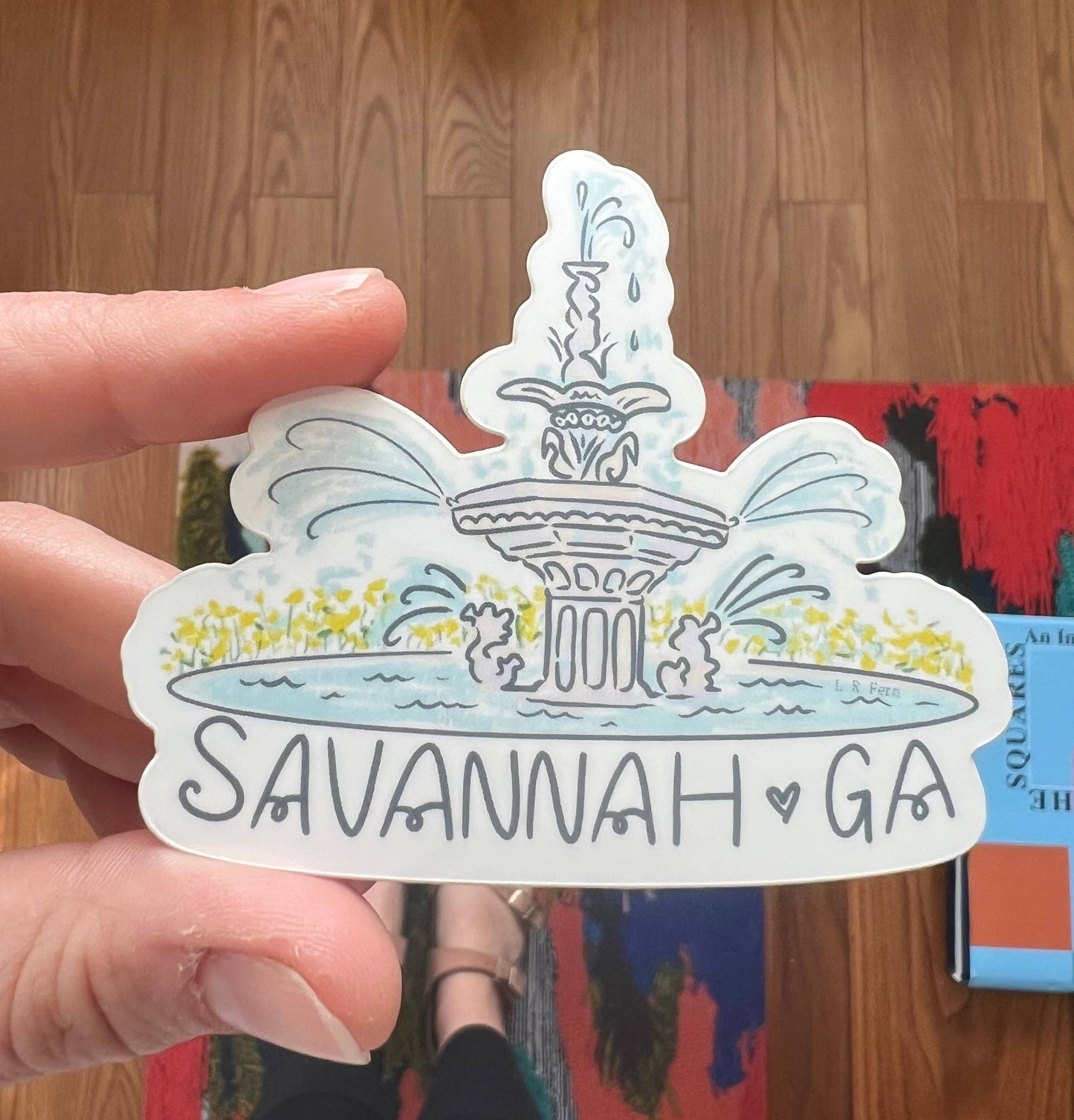 Forsyth Fountain Savannah Sticker