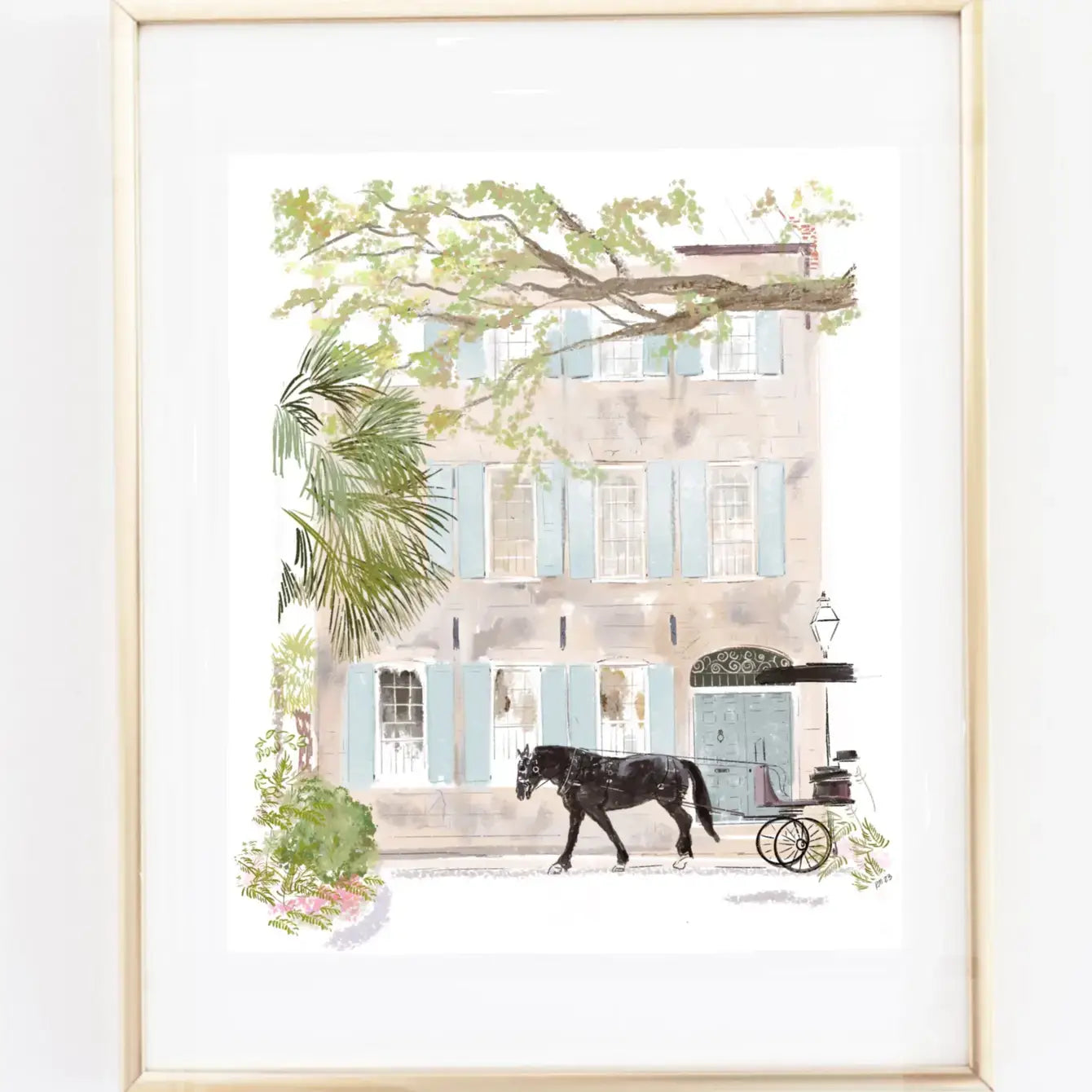 BLACK HORSE - Art Print