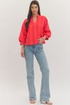 Pink & Orange Striped Top