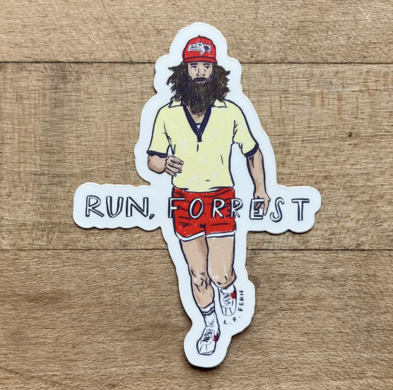 Run, Forrest! Gump Sticker
