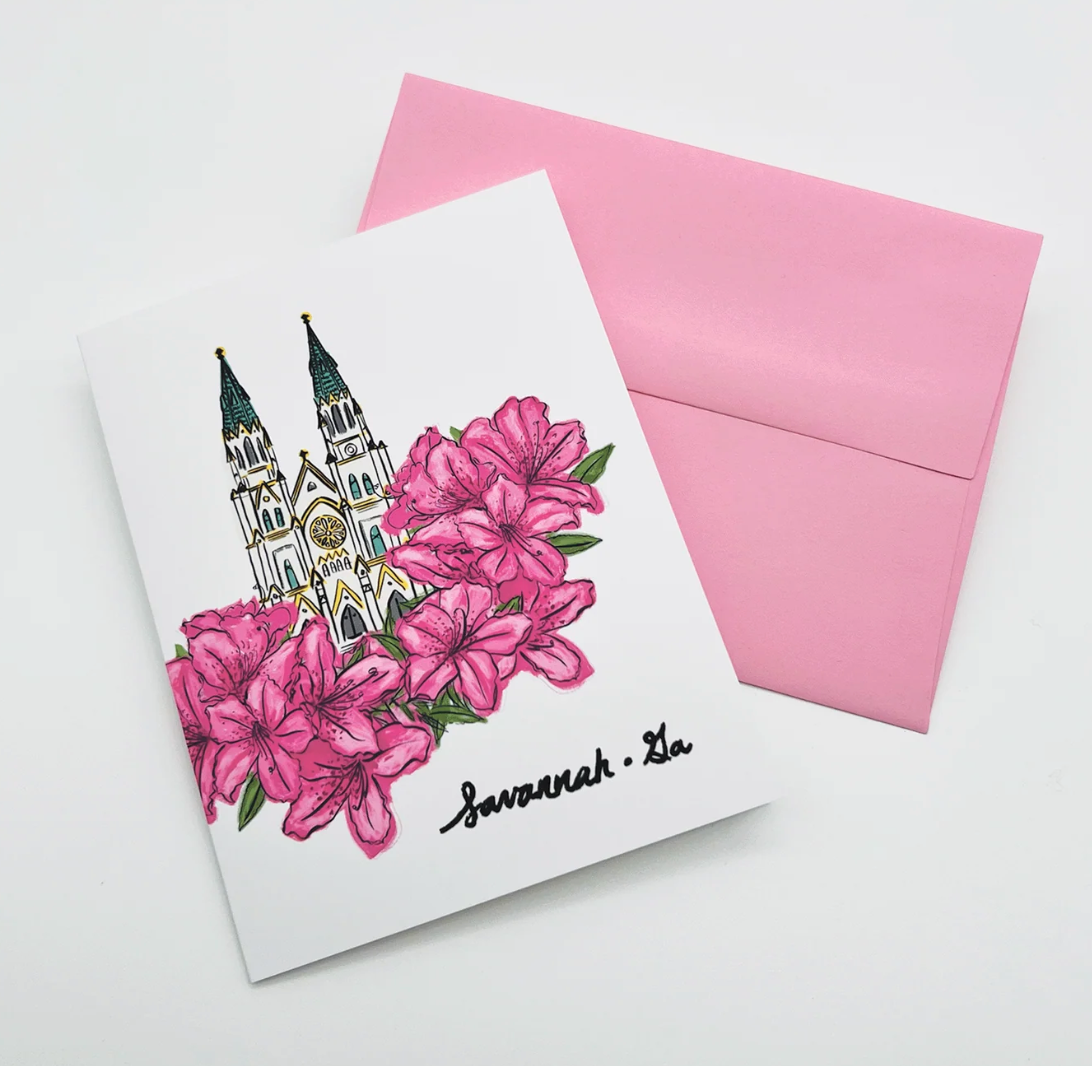 Azalea Savannah Greeting Card