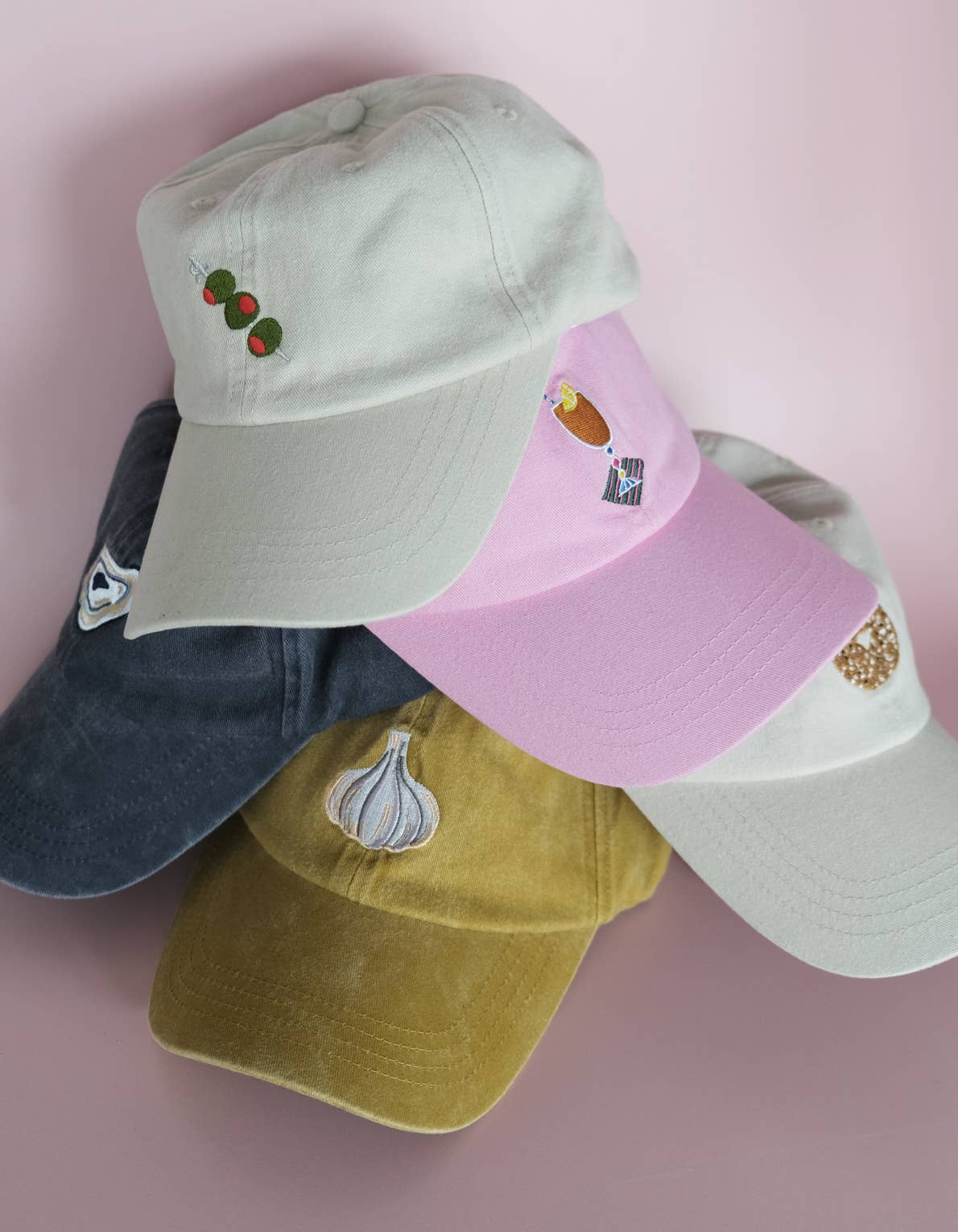 Olives Embroidered Hat, Khaki