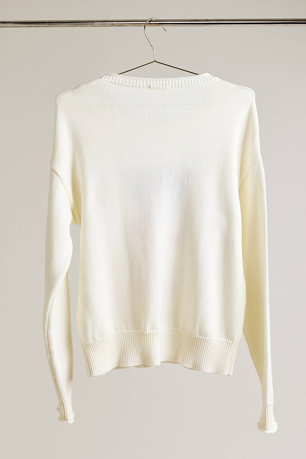 ROLL UP NECK ESPRESSO MARTINI GRAPHIC LT WEIGHT SWEATER