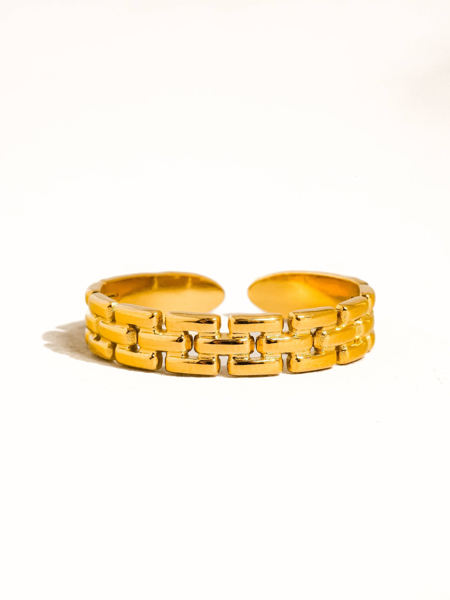 Joëlle 18K Gold Non-Tarnish Thin Chain Ring