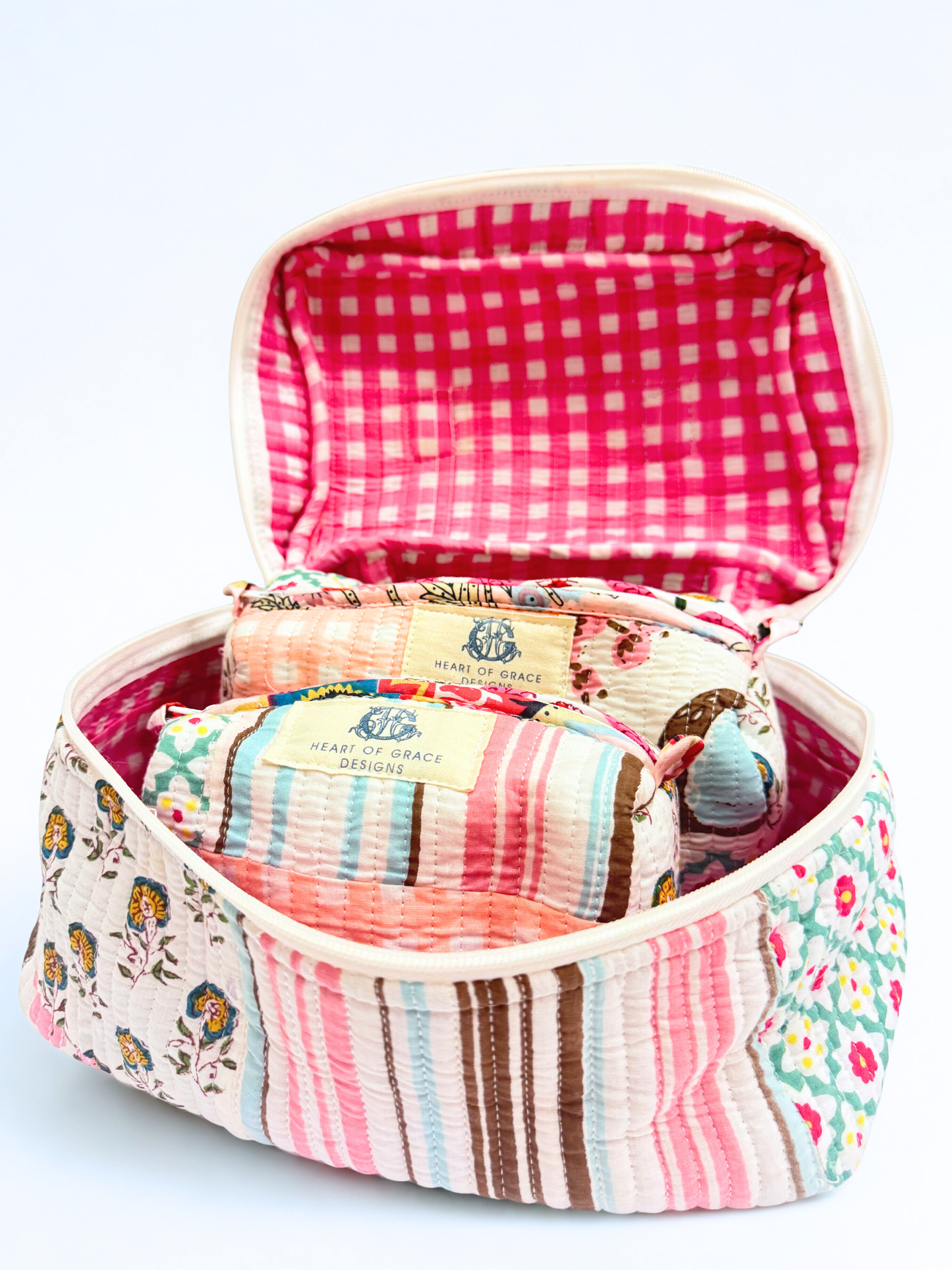 Rose Chapelle | Quilted Cosmetic Bag