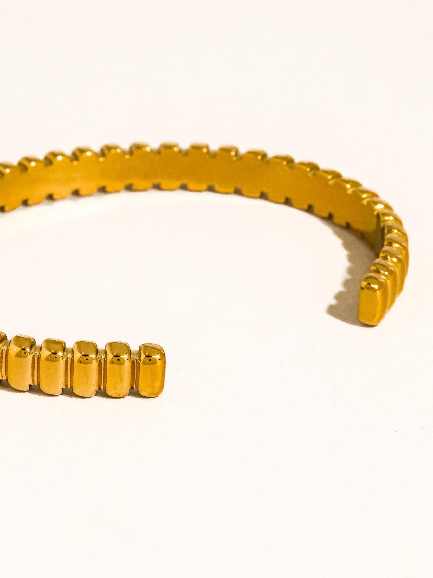 Cendine 18K Gold Non-Tarnish Beaded Cuff Bracelet