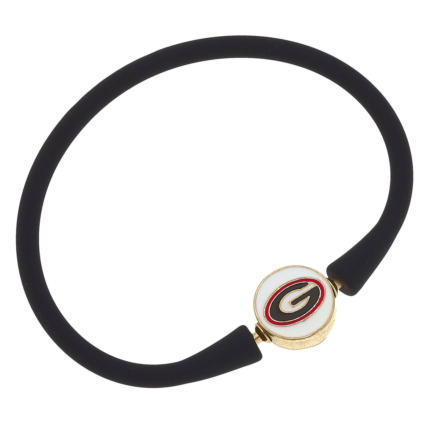 Georgia Bulldogs Enamel Silicone Bali Bracelet