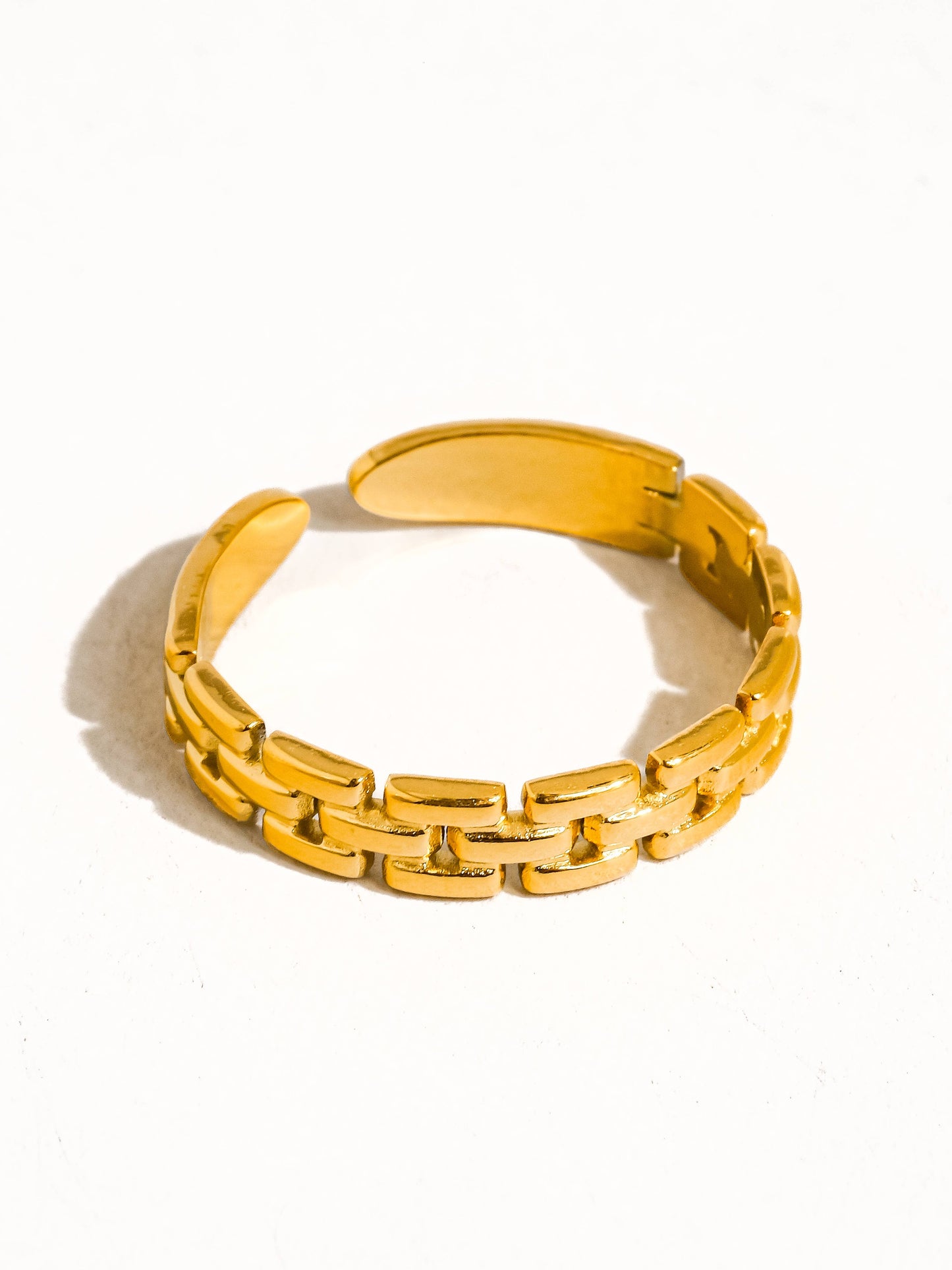 Joëlle 18K Gold Non-Tarnish Thin Chain Ring