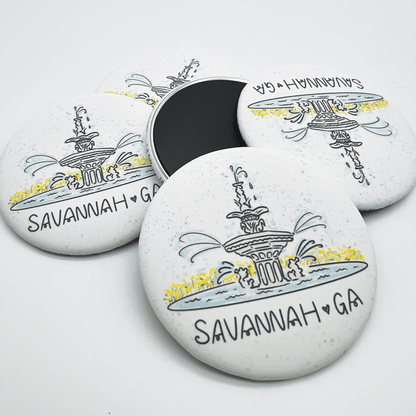 Forsyth Fountain Savannah Fridge Magnet