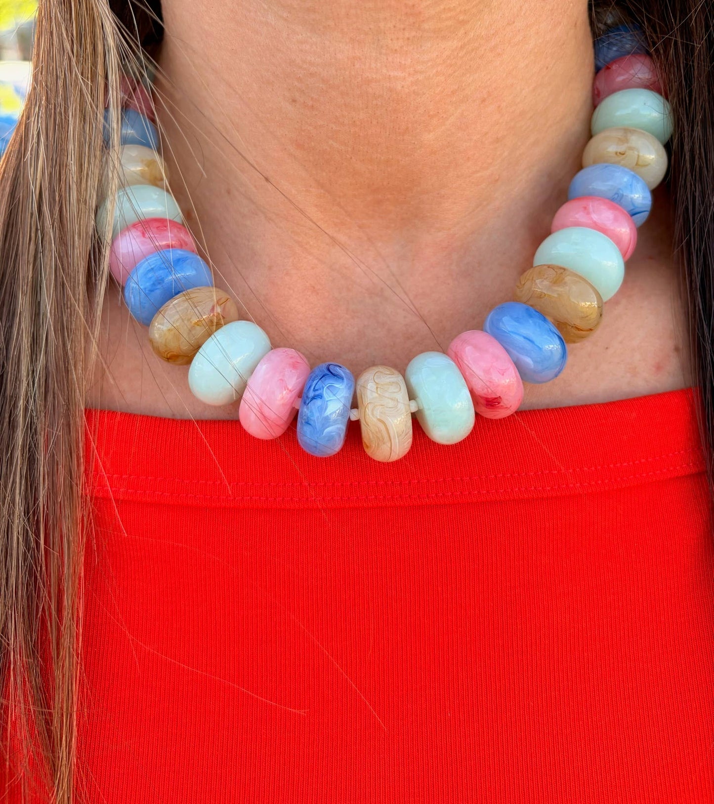 Mixed Rory Rondelle Necklace