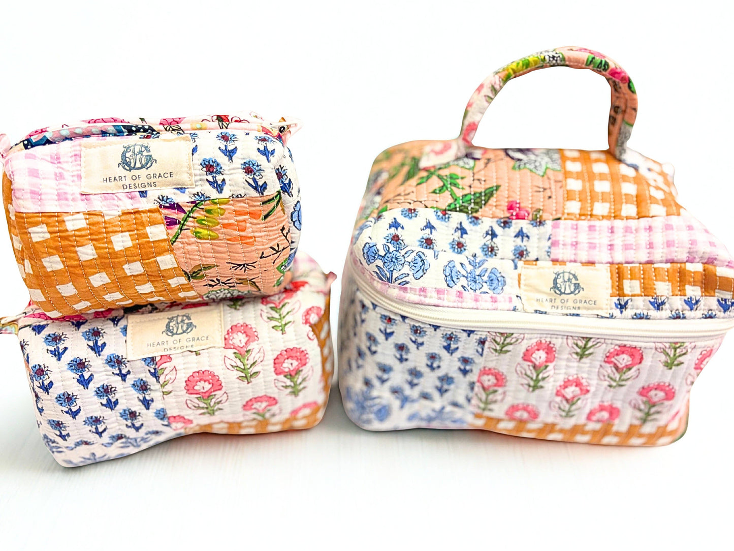 Quilted Cosmetic Bags Lila Chapelle