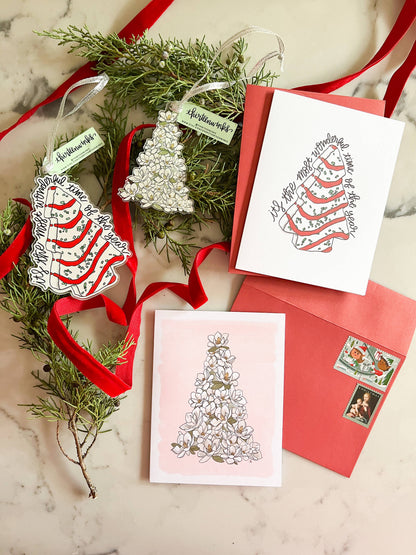 Magnolia Christmas tree ornament