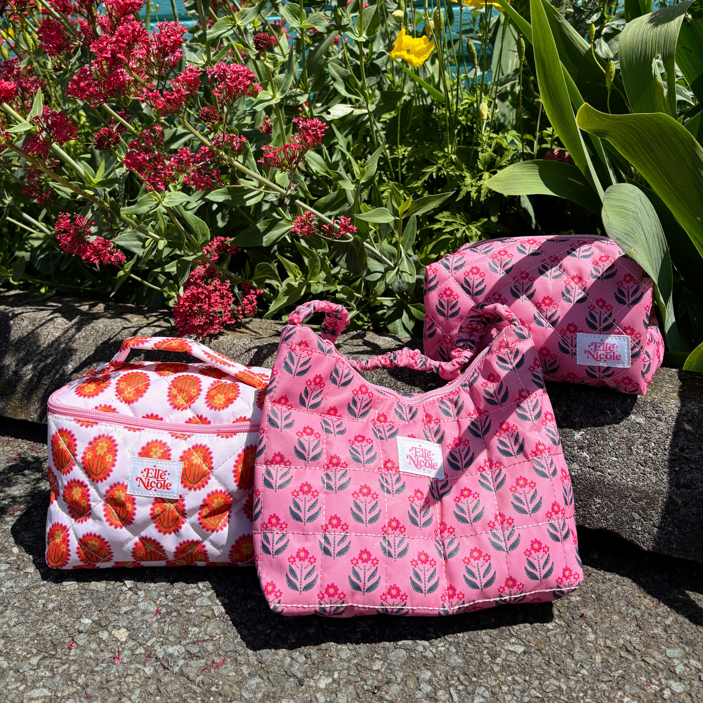 Quilted Shoulder Bag - Whimsy Floral