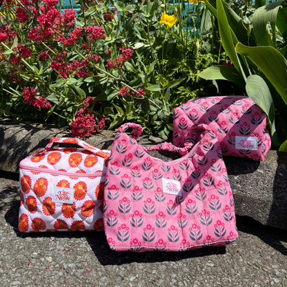Quilted Shoulder Bag - Whimsy Floral