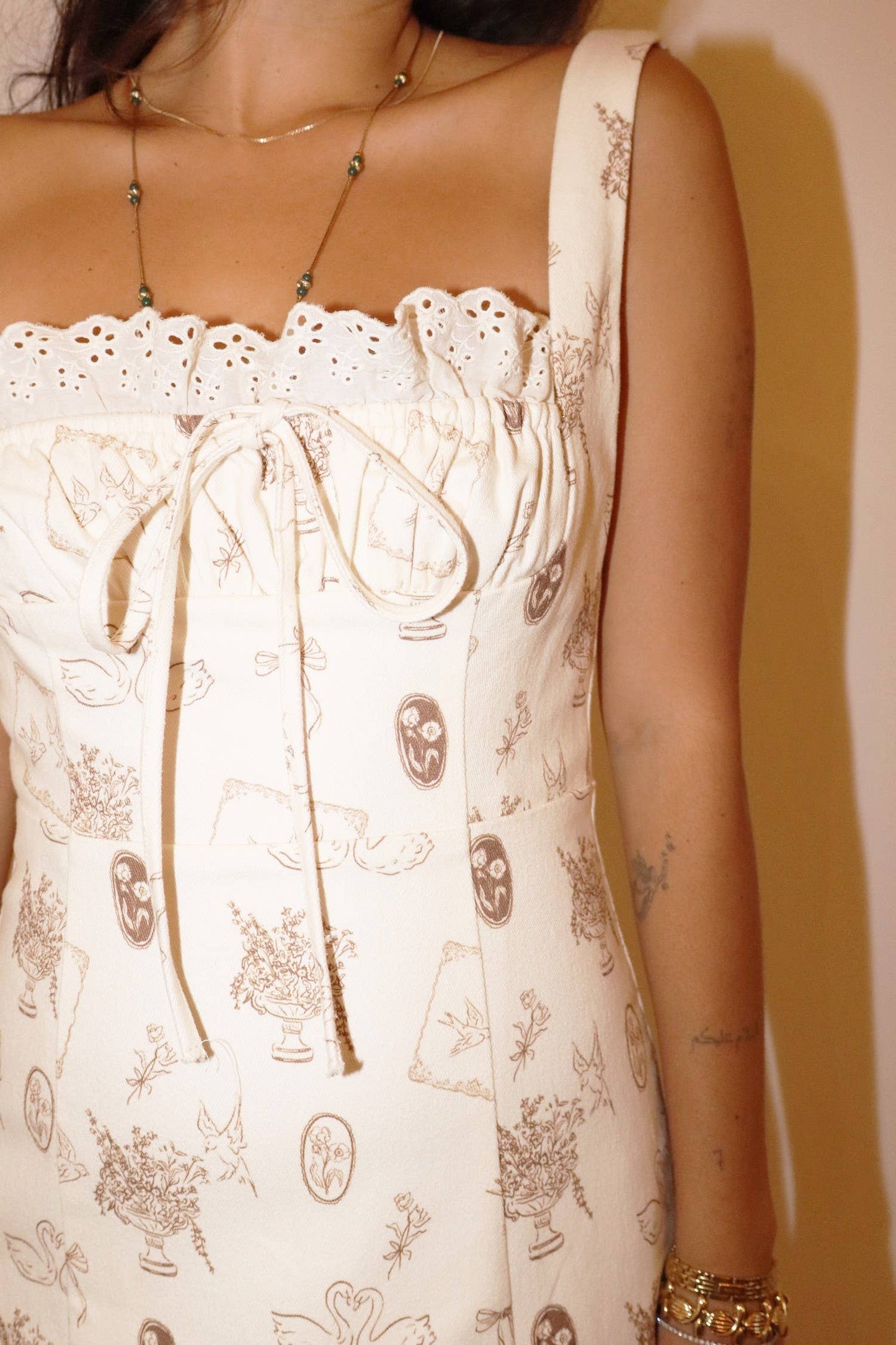 Vanilla Print Maxi Dress