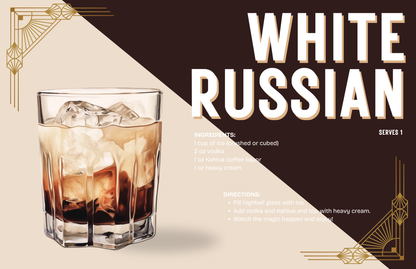 COCKTAILS VOL 2 insert set of 10