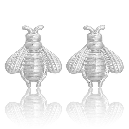 Delicate Bee Stud Earrings - 24K pGold Plated