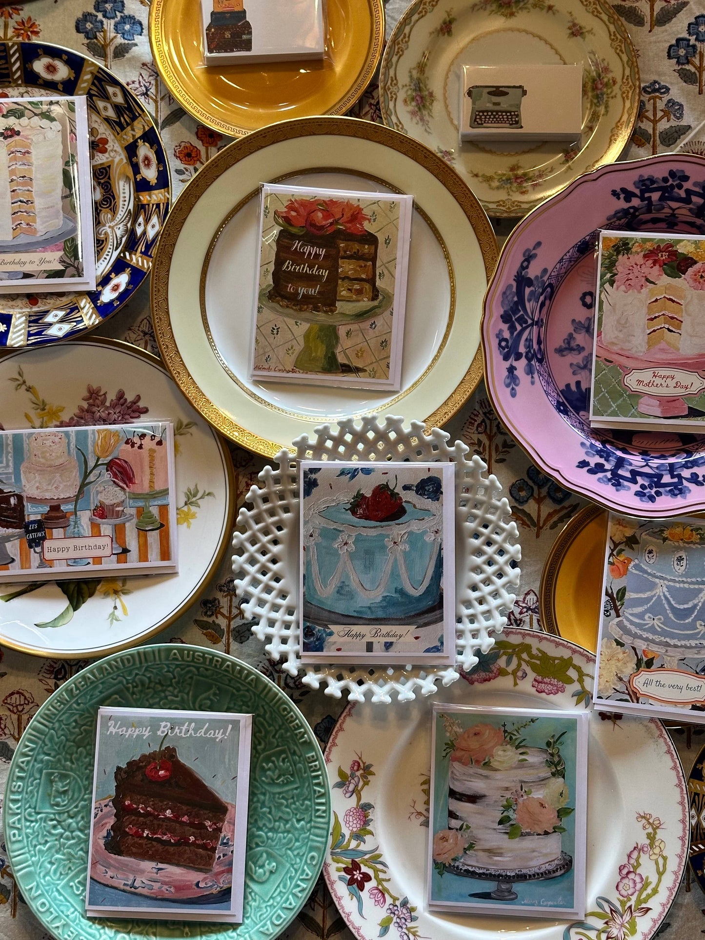 All the Best Wedgewood Cake Greeting Card