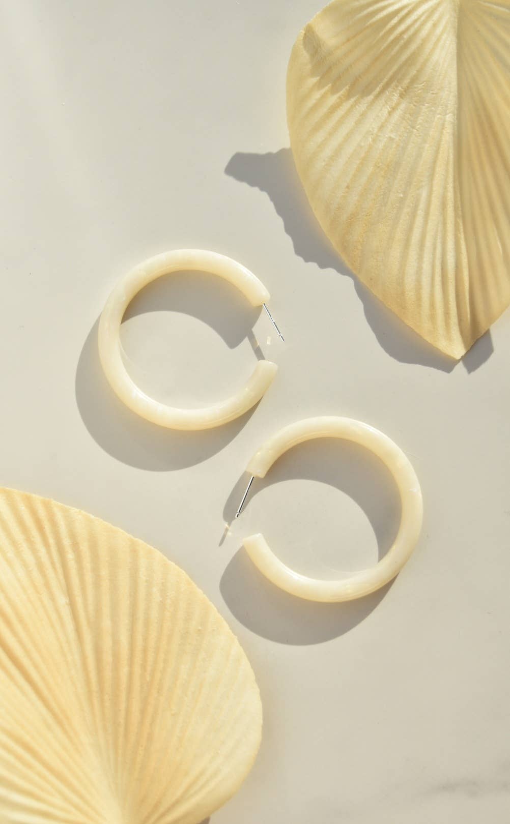 Fenna and Fei 50mm Thick Round Hoop Collection