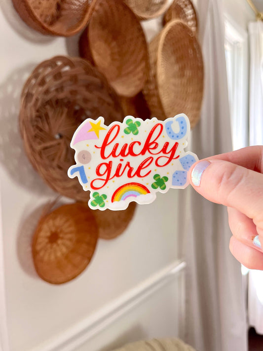Lucky Girl Sticker