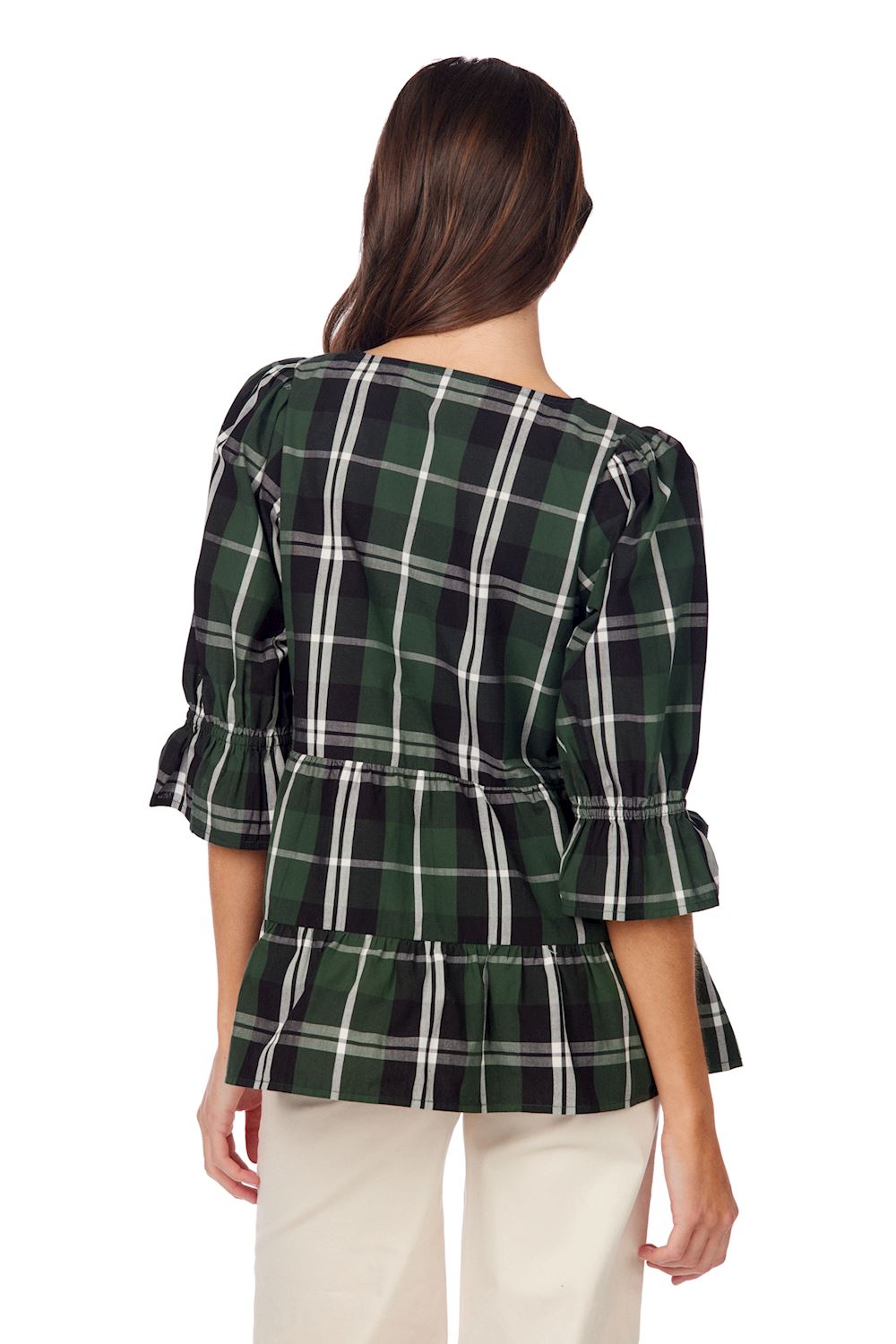 Green Ashford Plaid Top