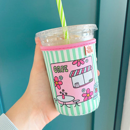 Coffee Cup Cover - Cafe Doodle - Iced Drink Sleeve