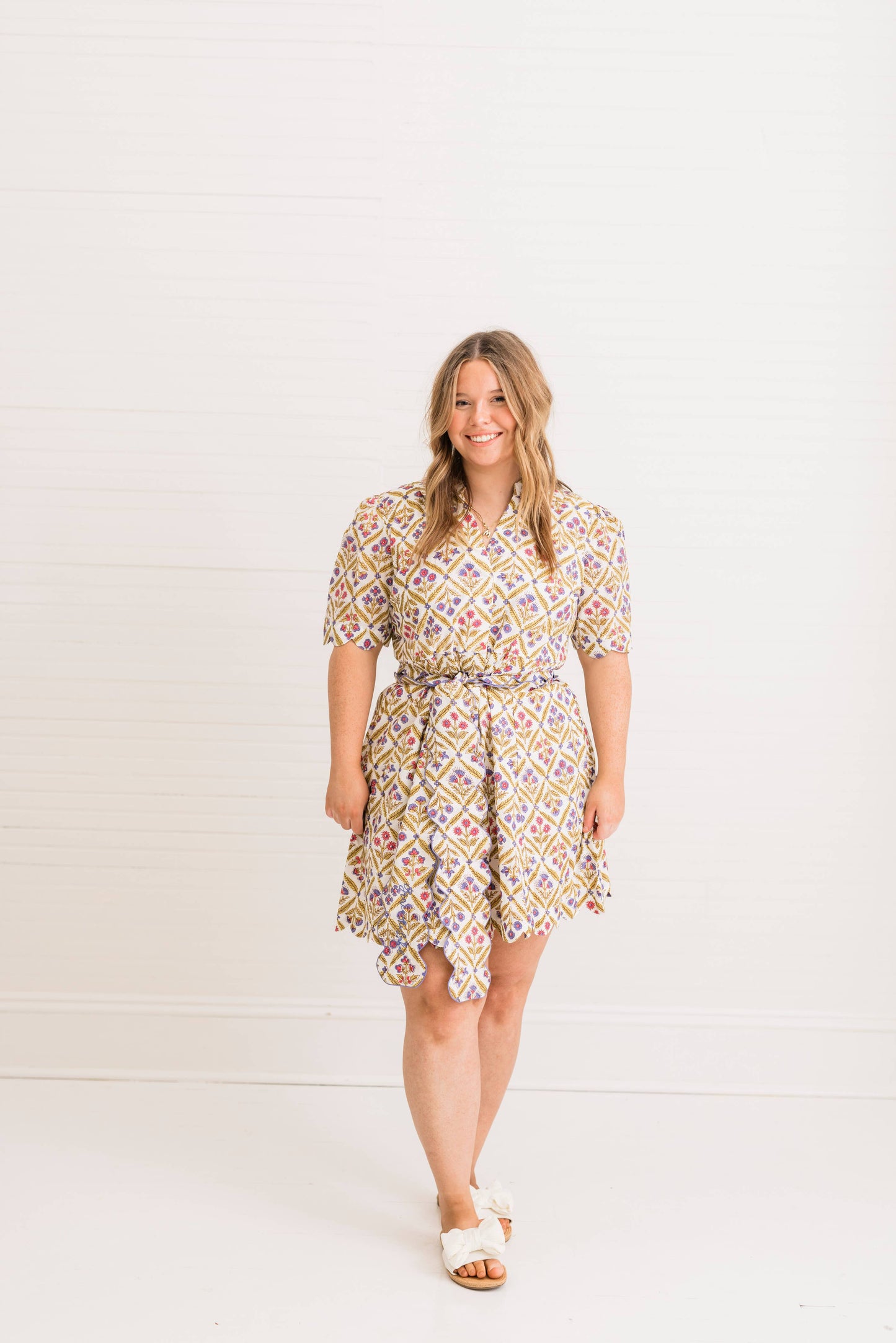 Resort Floral Celeste Mosaic | Grace Mini Dress