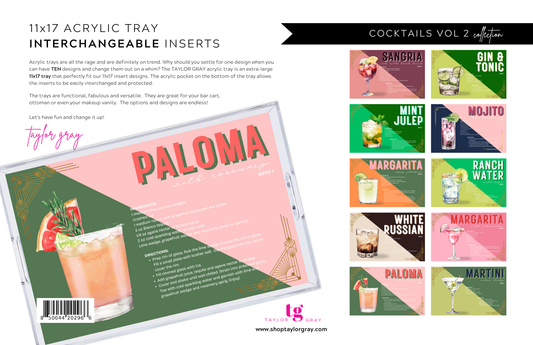 COCKTAILS VOL 2 insert set of 10