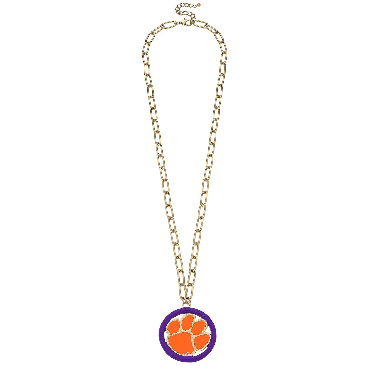 Clemson Tigers Logo Medallion Necklace