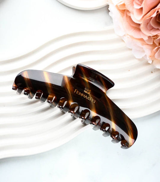 Fenna and Fei XL Claw Clip in Tigers Eye