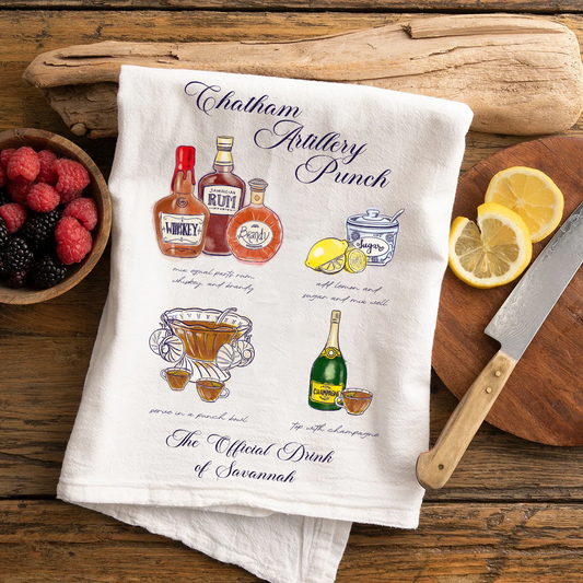 Chatham Artillery Punch Savannah Tea Towel