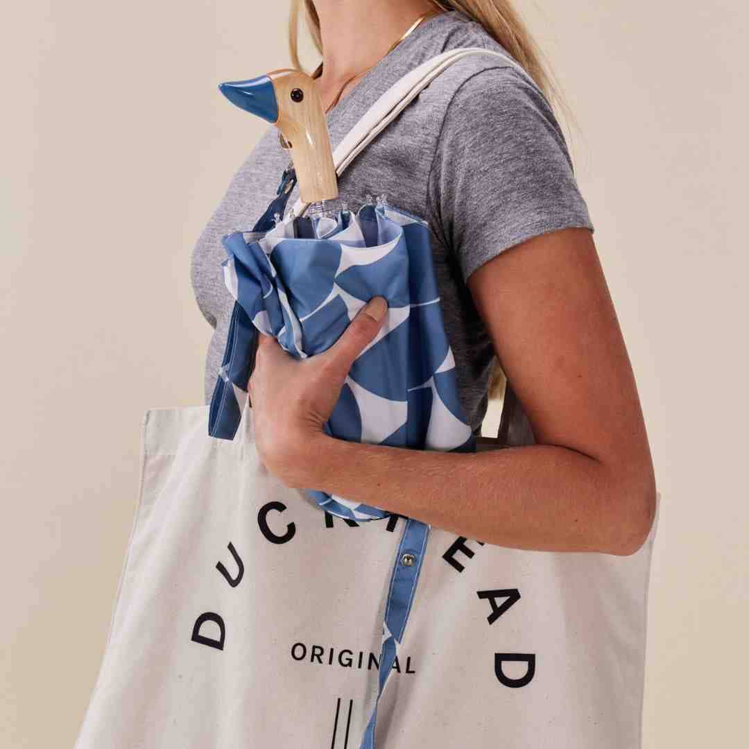 Original Duckhead Denim Moon Pattern Eco-Friendly Duckhead Umbrella