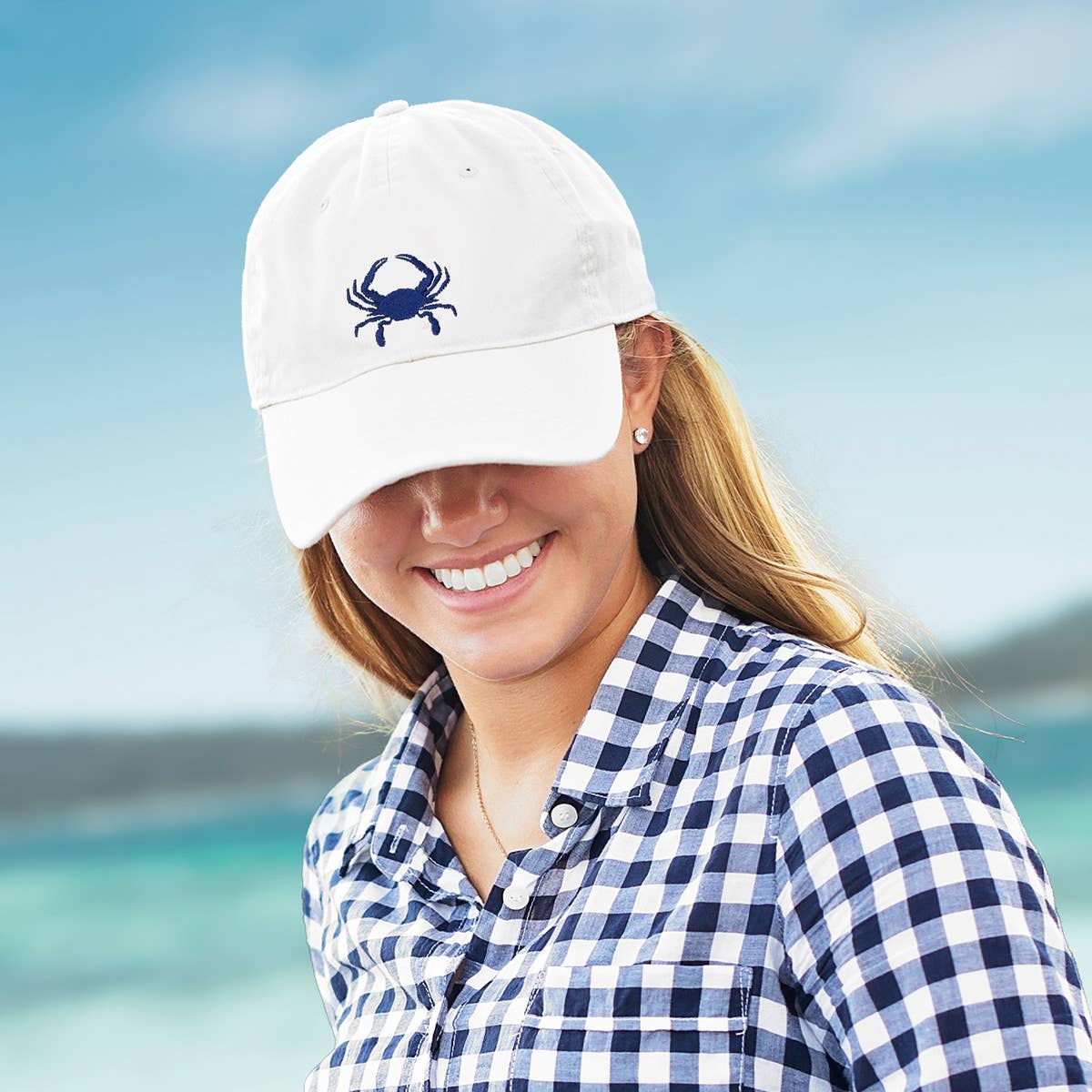 Crab Embroidered Cap