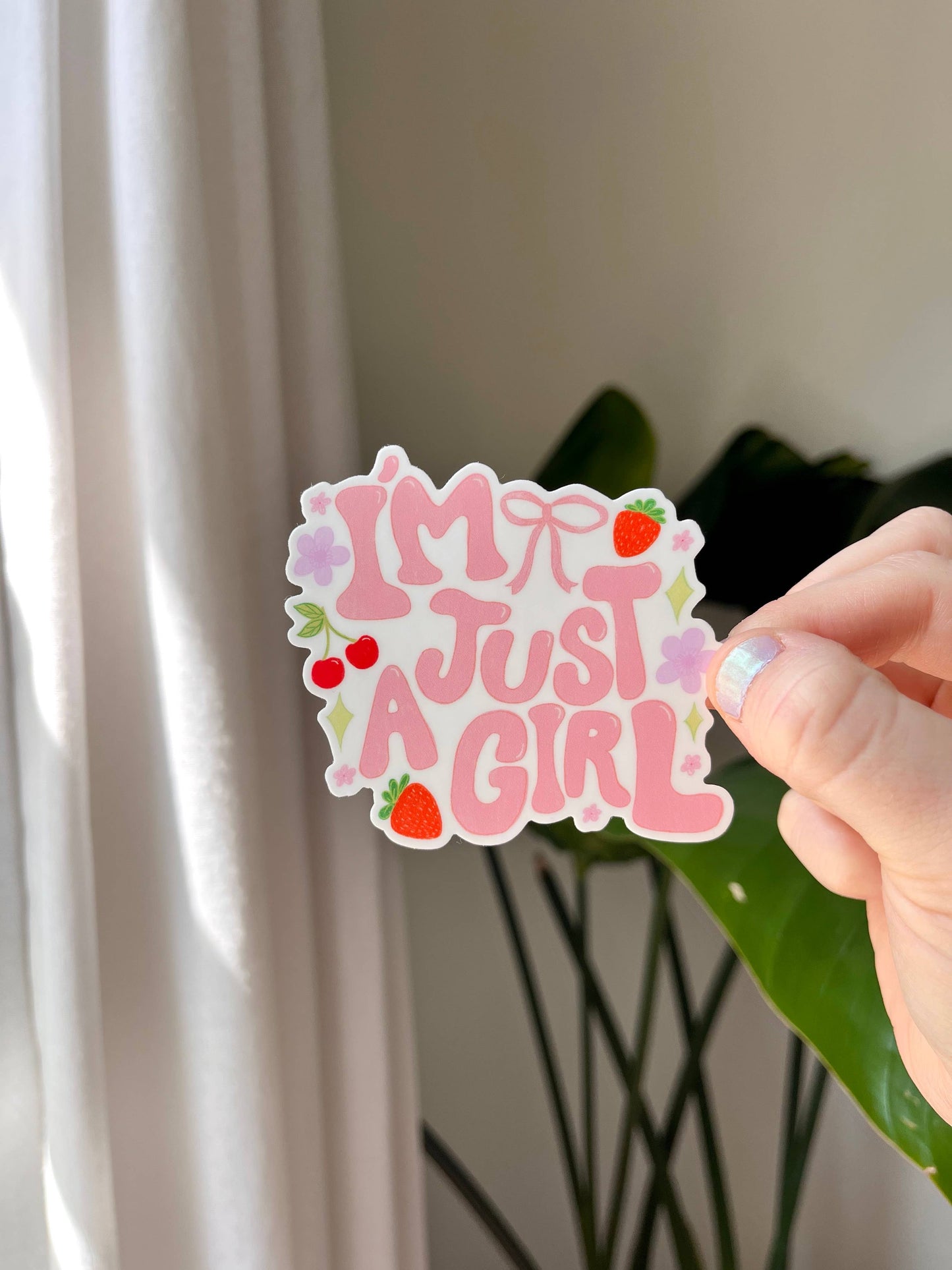 I'm Just a Girl Sticker