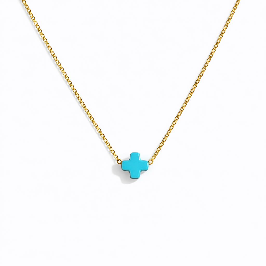So Very Blessed Cross Necklace – Waterproof Gold Chain