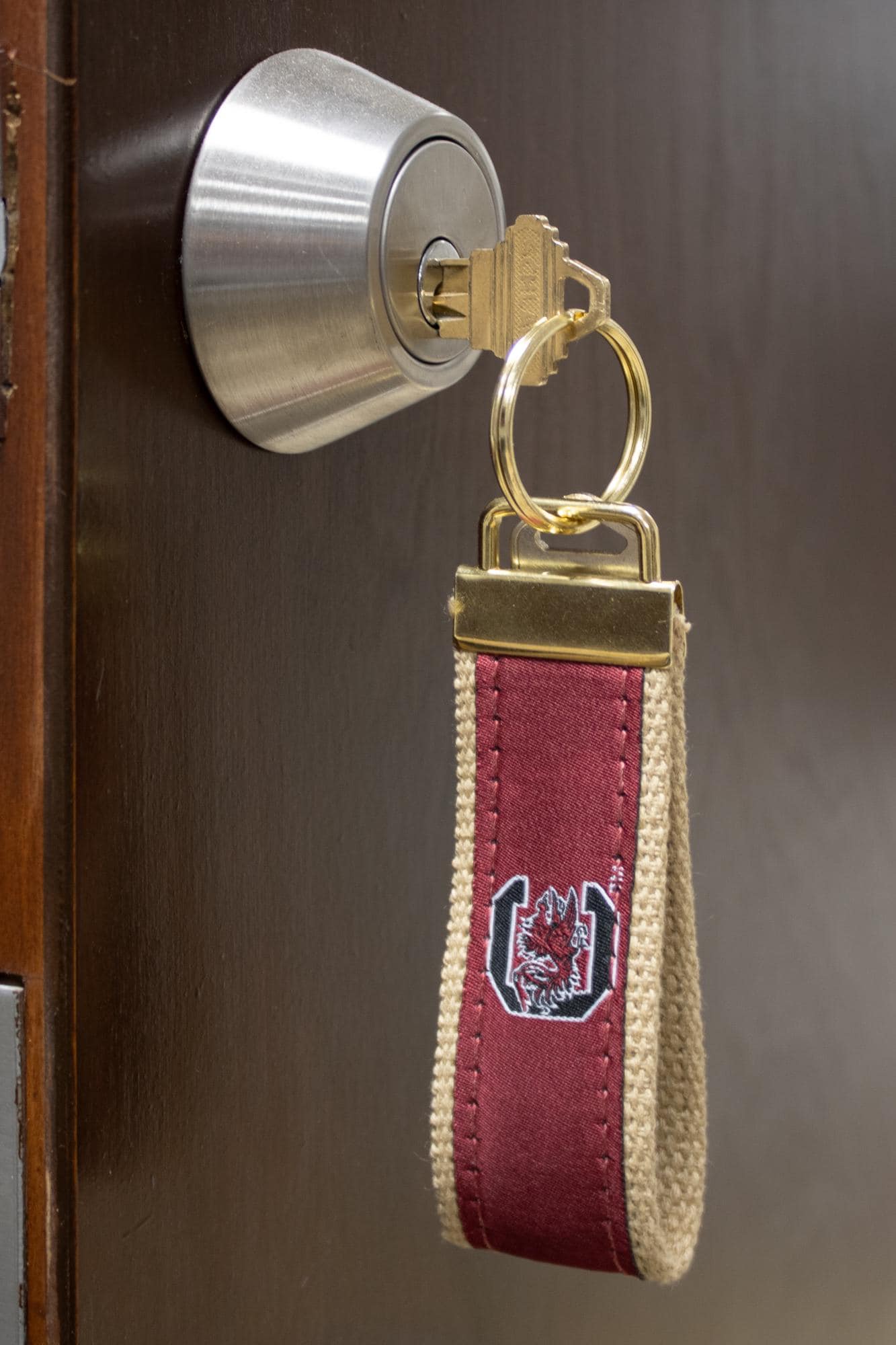 USC Gamecocks Collegiate Woven Ribbon Key Chain