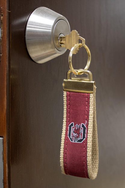 USC Gamecocks Collegiate Woven Ribbon Key Chain