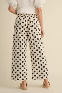 Polka Dot Wide Leg Pants