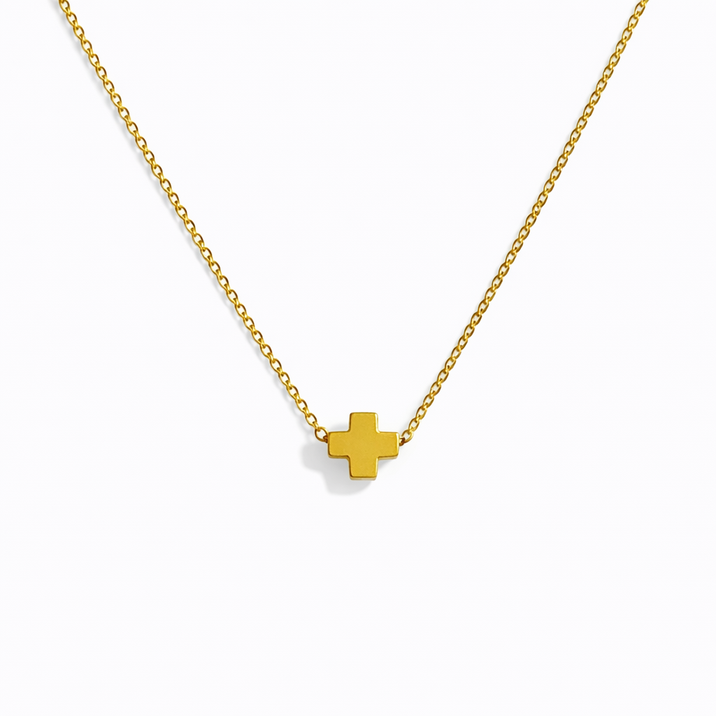 So Very Blessed Cross Necklace – Waterproof Gold Chain