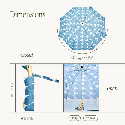 Original Duckhead Denim Moon Pattern Eco-Friendly Duckhead Umbrella
