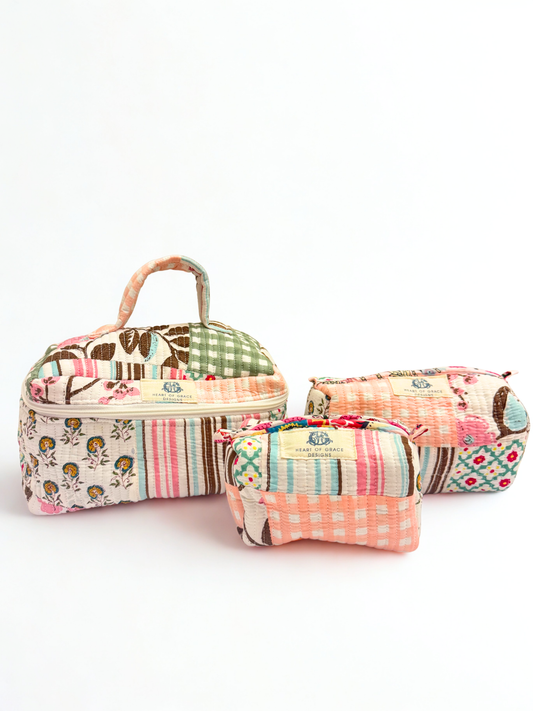 Rose Chapelle | Quilted Cosmetic Bag