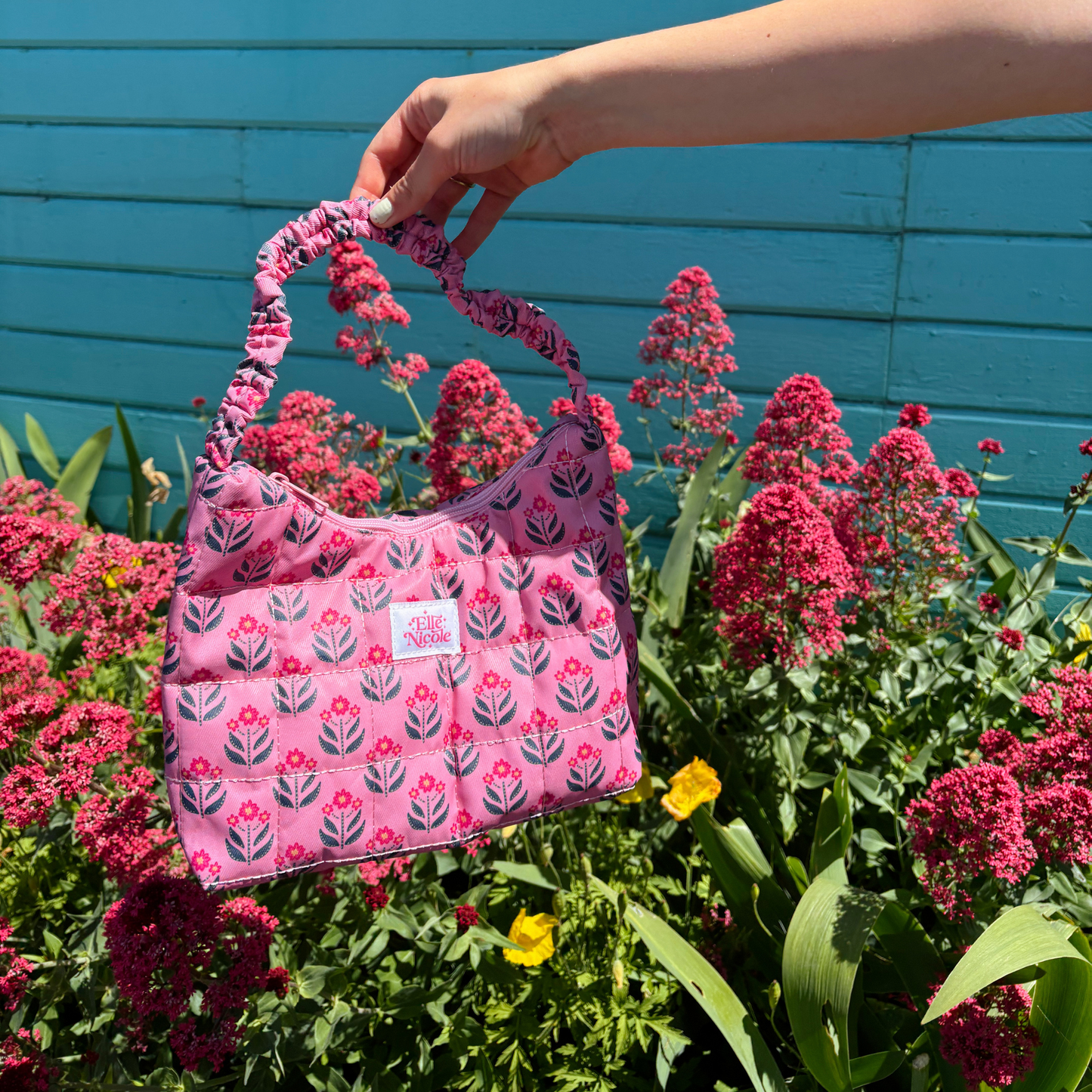 Quilted Shoulder Bag - Whimsy Floral