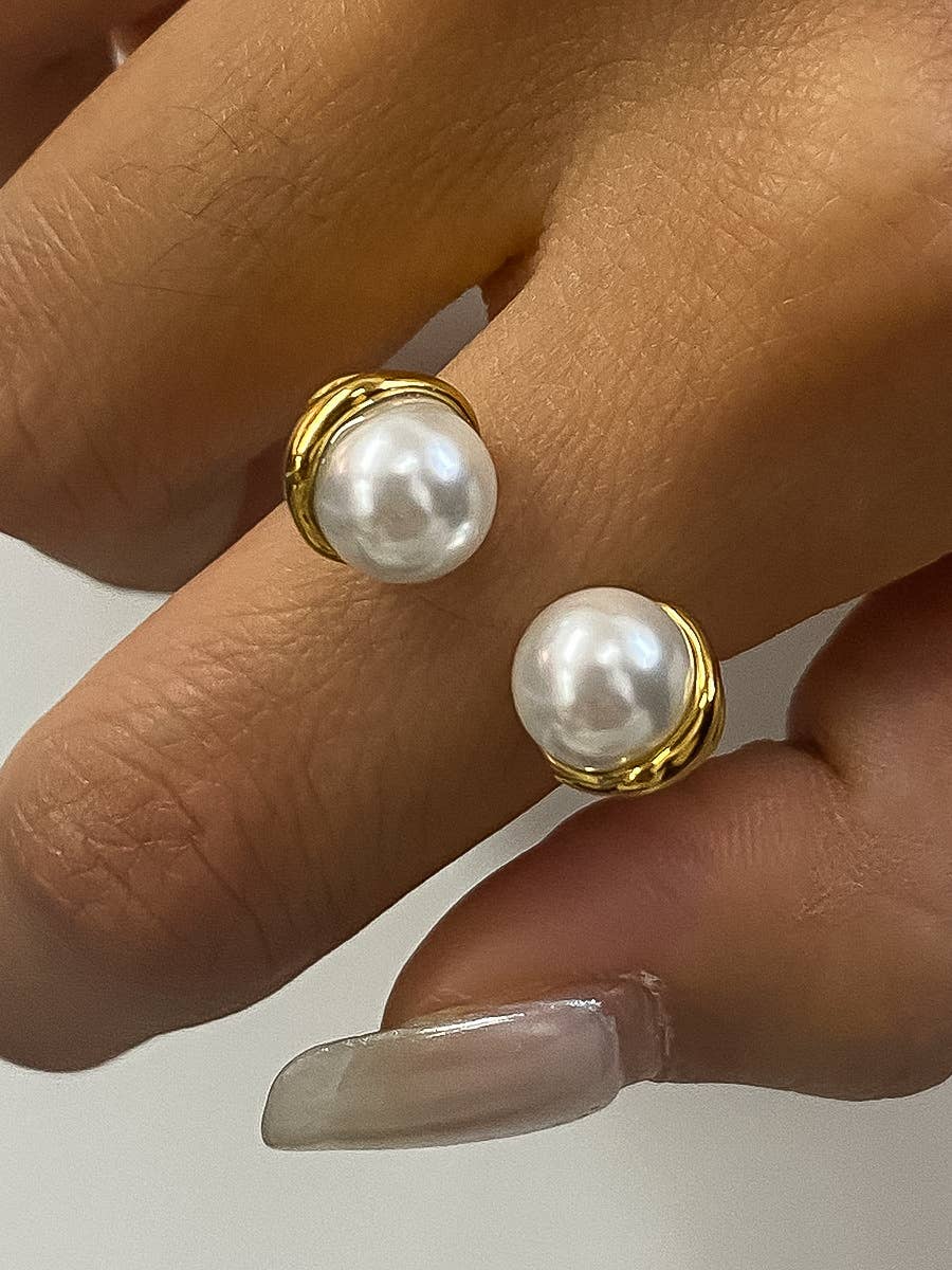 Eloura 18K Gold Non-Tarnish Pearl Ring