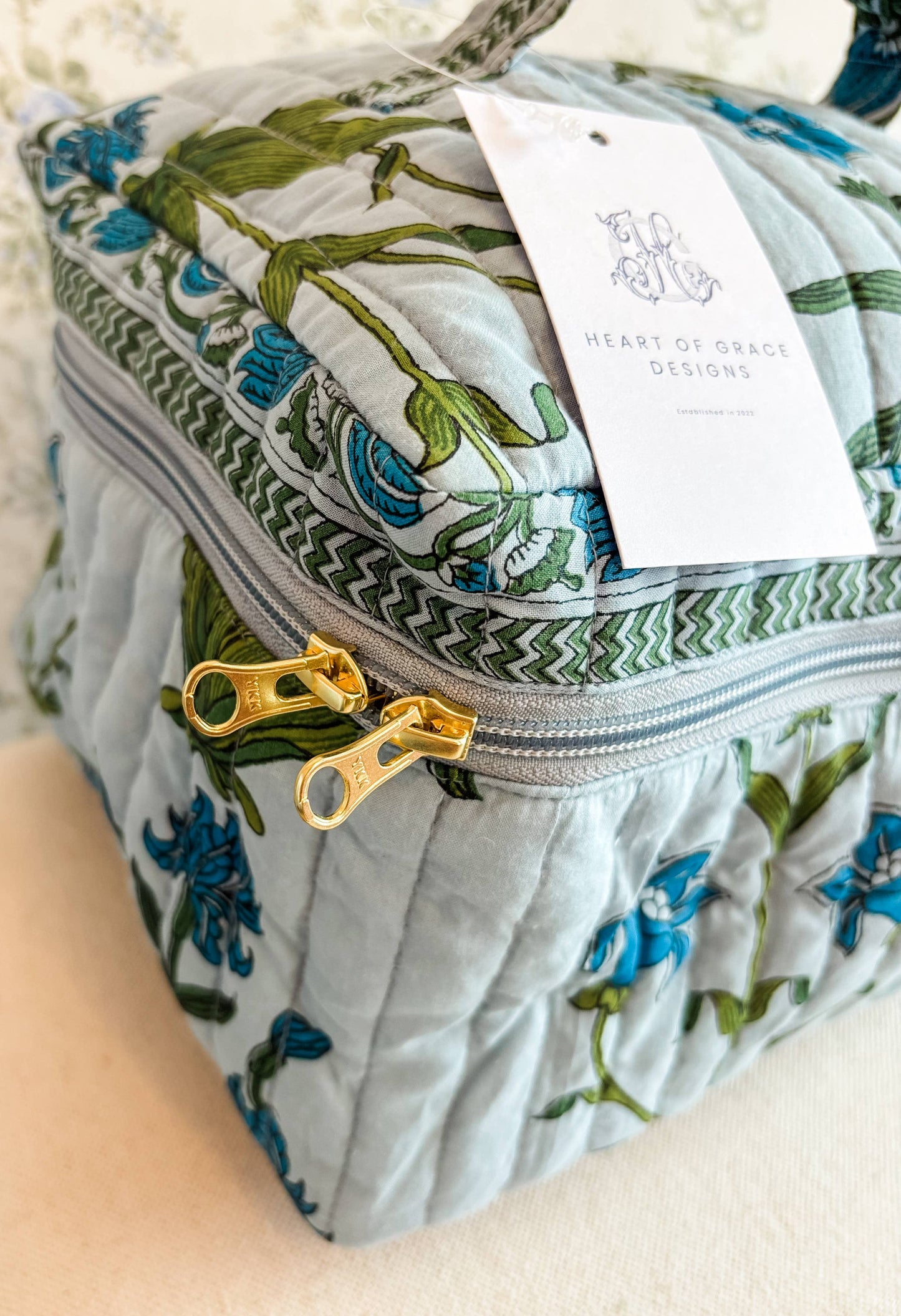 Iris Luxe | Quilted Cosmetic Bags