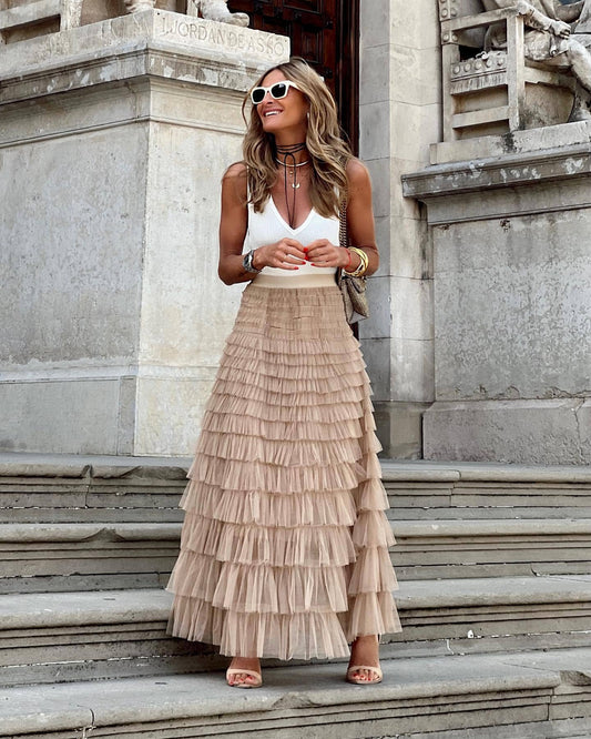 Tulle Tiered Skirt