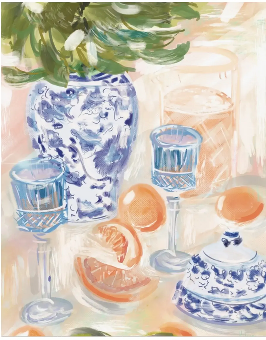 CHINOISORIE & CITRUS - Art Print